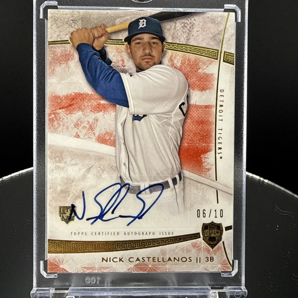 2014 Topps Supreme Nick Castellanos RC Auto Pink 6/10 SSP
